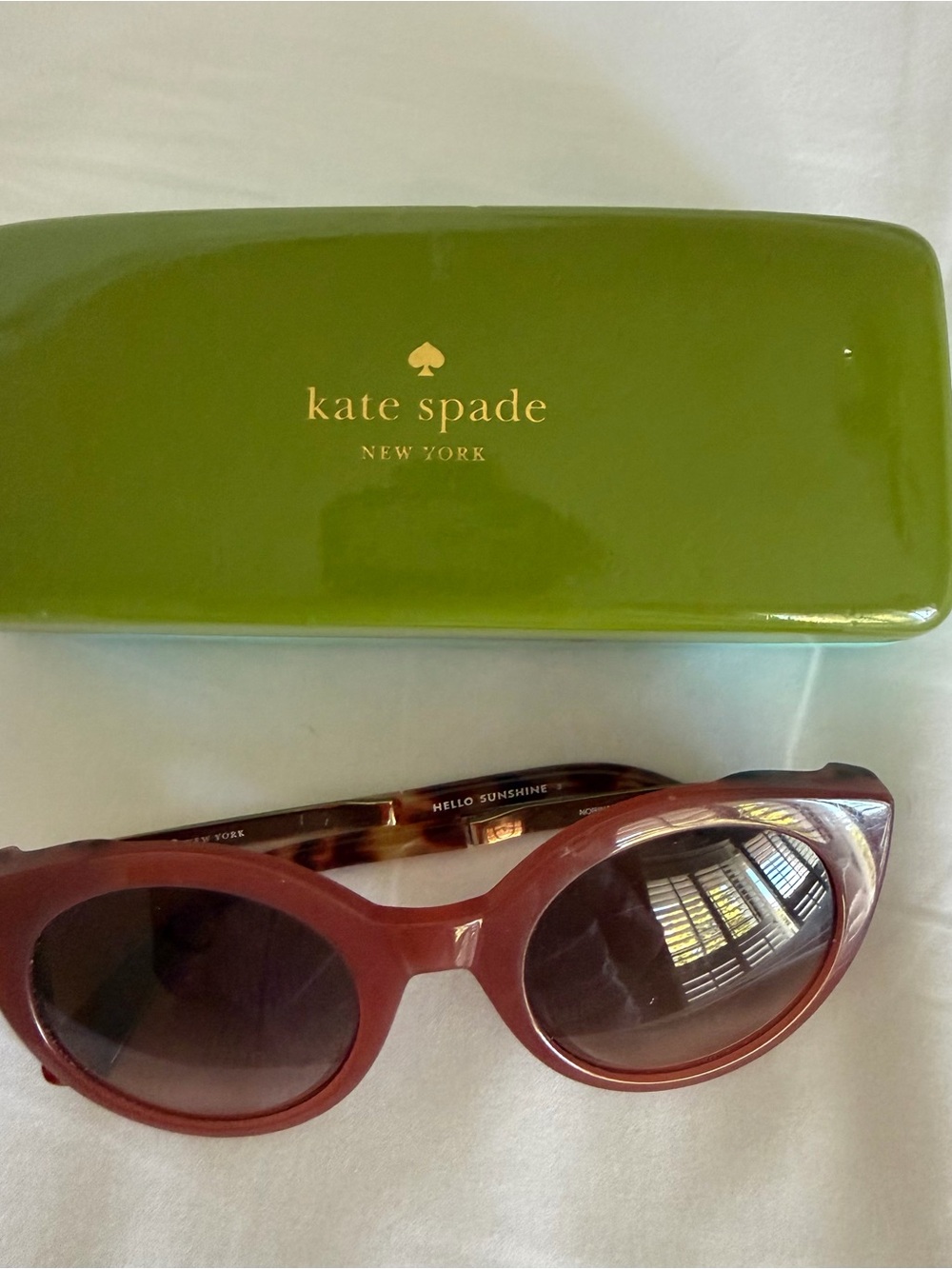 Kate Spade Norina Pink Sunglasses with Brown Lenses